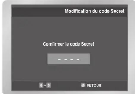 SAMSUNG DVDV6600K - A propos du changement du code secret - 3