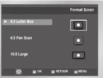 SAMSUNG DVDV6600K - Configuration des options d'affichage - 3