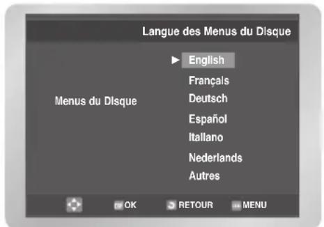 SAMSUNG DVDV6600K - Choix de la langue du menu du disque - 3