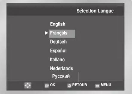 SAMSUNG DVDV6600K - Choix de langue du menu - 2