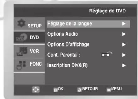 SAMSUNG DVDV6600K - Choix de la langue de la bandesonore - 1