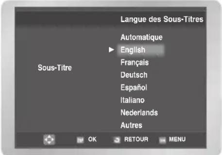 SAMSUNG DVDV6600K - Choix de la langue des sous-titres - 3