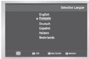 Selection Language English ► Français Deutsch Español Italiano Nederlands