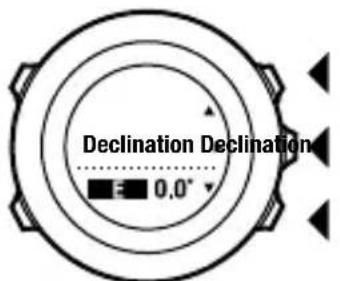 SUUNTO Ambit 2 2.0 - Réglage de la valeur de declinaison magnétique - 5