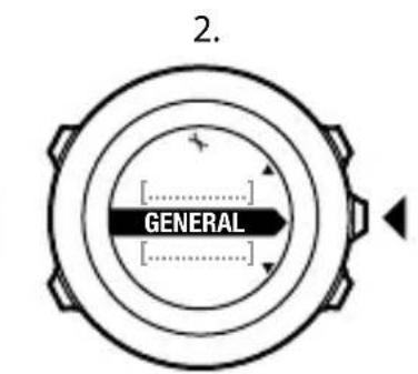 SUUNTO Ambit 2 2.0 - Réglage du contraste de l'affichage - 2