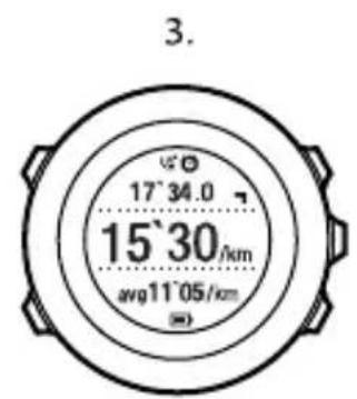 SUUNTO Ambit 2 2.0 - Changement manuel de mode sportifpendant l'exercice - 3