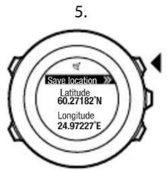 SUUNTO Ambit 2 2.0 - Ajout de votre position en tant que point d'intérêt (POI) - 5