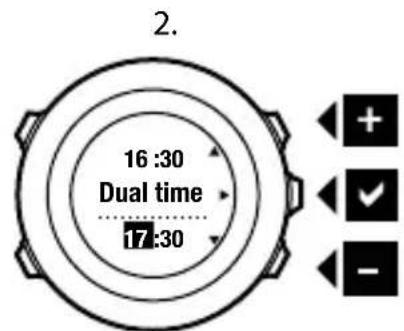 SUUNTO Ambit 2 2.0 - Paramétrage de la deuxième heures - 2