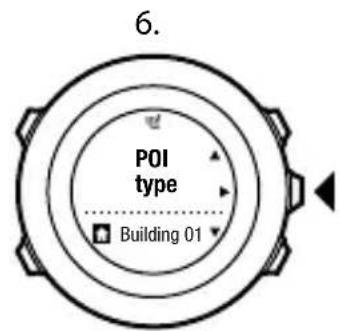 SUUNTO Ambit 2R 2.0 - Ajout de votre position en tant que point d'intérêt (POI) - 6