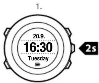SUUNTO Ambit 2R 2.0 - Réglage du contraste de l'affichage - 1