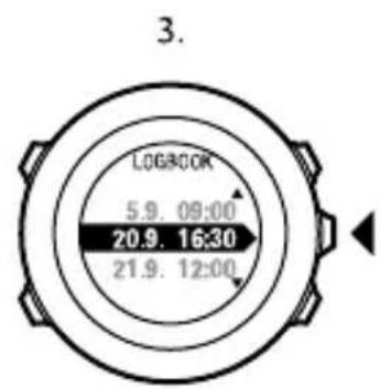 SUUNTO Ambit 2R 2.0 - Affichage du journal après l'exercice - 4