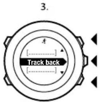 SUUNTO Ambit 2R 2.0 - Utilisation de la fonction Chemin de retard - 3