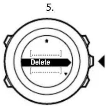 SUUNTO Ambit 2R 2.0 - Suppression d'un point d'intérêt (POI) - 6
