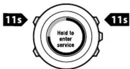 SUUNTO Ambit 2R 2.0 - Menu de maintenance - 1