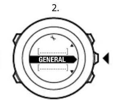 SUUNTO Ambit 2R 2.0 - Réglage du contraste de l'affichage - 2