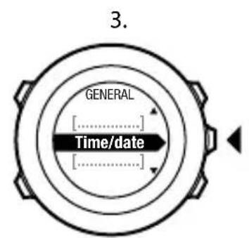 SUUNTO Ambit 2R 2.0 - Modification des paramètres d'heure - 3