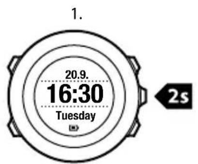 SUUNTO Ambit 2R 2.0 - Modification des paramètres d'heure - 1