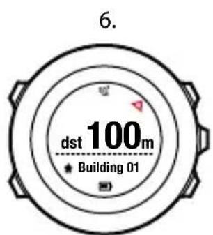 SUUNTO Ambit 2R 2.0 - Navigation vers un point d'intérêt (POI) - 7