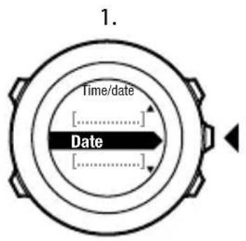 SUUNTO Ambit 2R 2.0 - Paramétrage de la date - 1