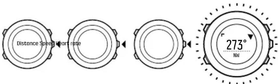 SUUNTO Ambit 3 Sport 2.0 - Utilisation de la boussole pendant l'exercice - 1