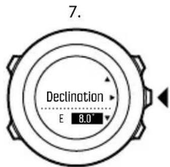 SUUNTO Ambit 3 Sport 2.0 - Paramétrage de la declinaison - 5