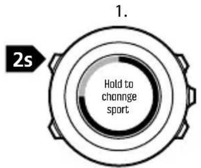 SUUNTO Ambit 3 Sport 2.0 - Changement manuel de mode sportif - 1