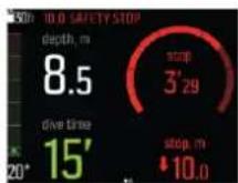 SUUNTO EON Core - Exemples d'écrans de décompression - 5