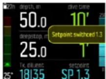 SUUNTO EON Core - Changement de set point - 1