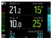 SUUNTO EON Core - Consommation de gaz - 1