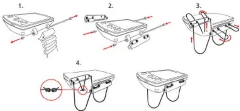 SUUNTO EON Steel - Fixer le bracelet ou la corde élastique - 1