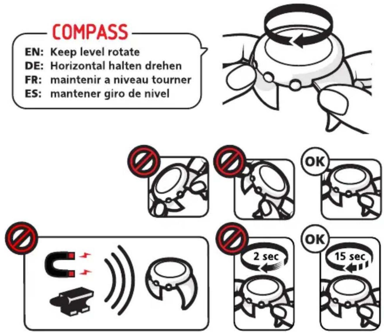 SUUNTO Essential - Étalonnage de la boussole - 1