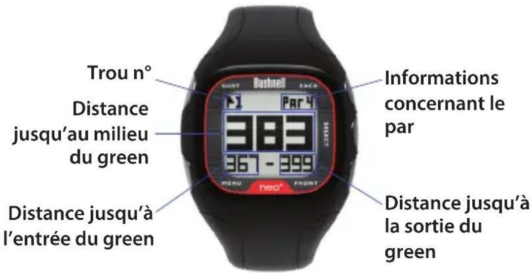 BUSHNELL Neo+ GPS Rangefinder Watch - Mode Play Golf (jouer au golf) - 1