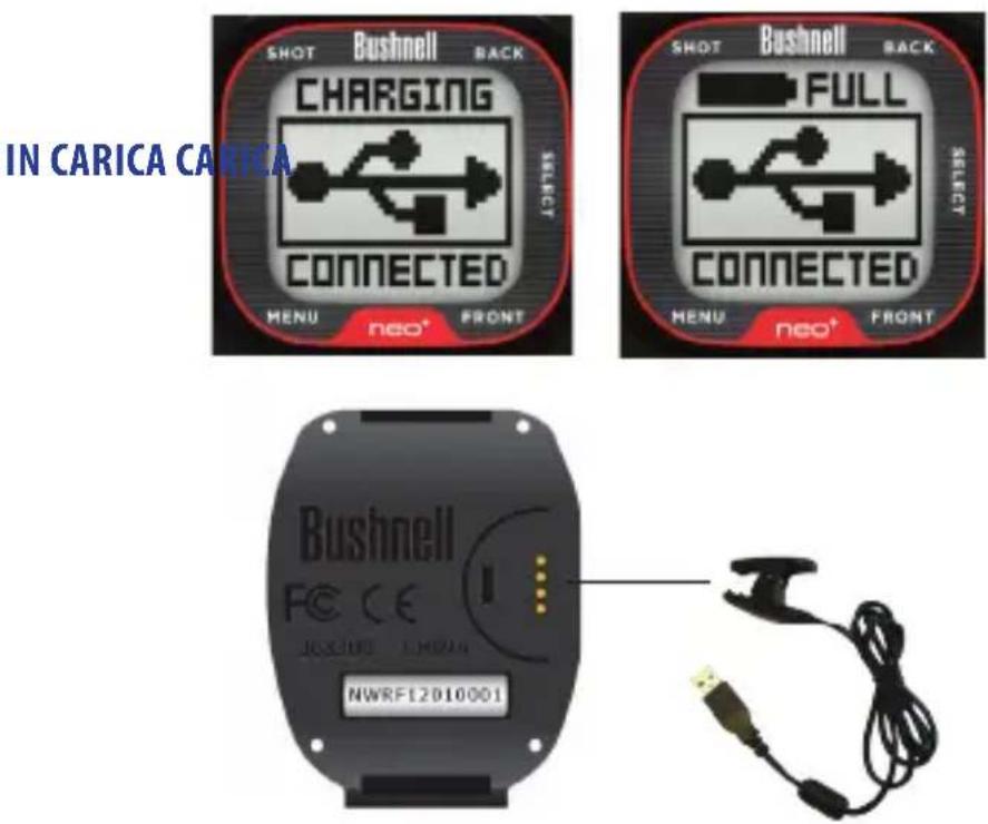 BUSHNELL Neo+ GPS Rangefinder Watch - Ricarica della batteria - 1