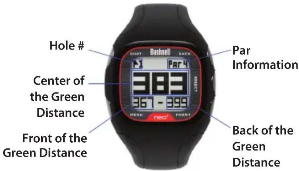 BUSHNELL Neo+ GPS Rangefinder Watch - Using Play Golf Mode - 1