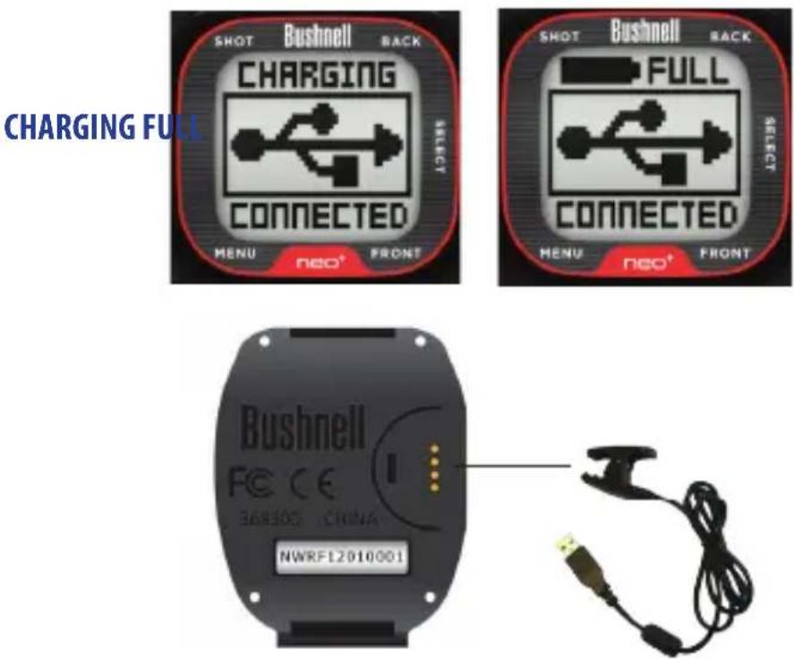 BUSHNELL Neo+ GPS Rangefinder Watch - Charging the Battery - 1