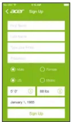 ACER Liquid Leap Active - Neues Konto erstellen - 1