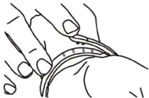 ACER Liquid Leap Active - Securing the wristband - 1