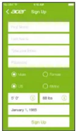 ACER Liquid Leap Active - Configurazione dell'app - 1