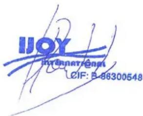 i-Joy Watxer - DECLARATION OF CONFORMITY - 1