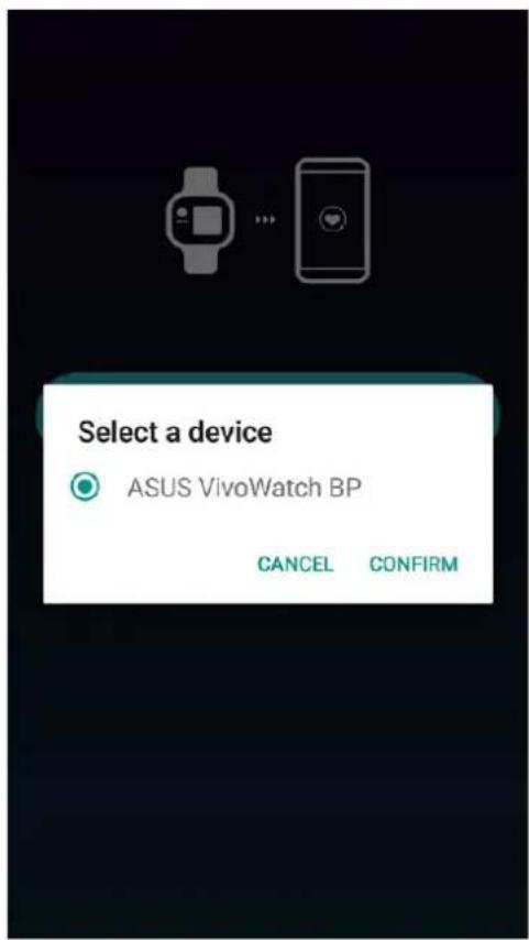 ASUS VivoWatch BP - Emparelhar pela primeira vez - 5