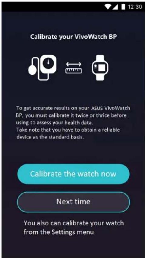 ASUS VivoWatch BP - Kalibrování náramku ASUS VivoWatch BP - 2