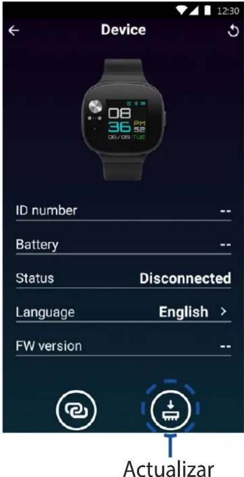 ASUS VivoWatch BP - Atualizar através da aplicação ASUS HealthConnect. - 2