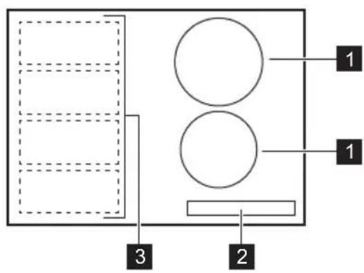 FAURE FIF6471CB - Description de la TABLE de cuisson - 1