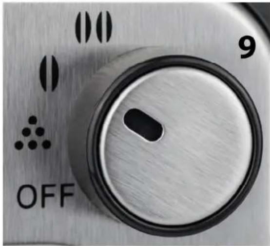CASO Coffee Compact 1849 - Setting of control dial (9) - 1