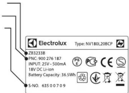 ELECTROLUX Ergorapido EER75NOW - ASIAKASPALVELU JA HUOLTO - 1