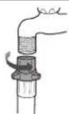 SAMSUNG WD7101CKW - CONNECTING THE WATER SUPPLY HOSE (OPTION) - 6