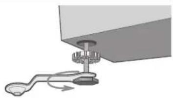 SAMSUNG WD7101CKW - STELLFÜSSE AUSRICHTEN - 1