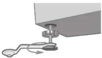 SAMSUNG WD7101CKW - AJUSTER LES PIEDS RÉGLABLES - 1