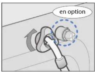 SAMSUNG WD7101CKW - NETTOYER LE FILTRE À MAILLE DU TUYAU D'ARRIVÉE D'EAU - 1