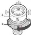 SAMSUNG WD7101CKW - CONNECTING THE WATER SUPPLY HOSE (OPTION) - 2